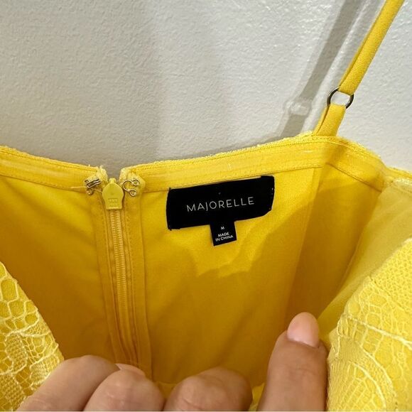 MAJORELLE Yellow Lace Maxi Dress - Picture 6 of 8